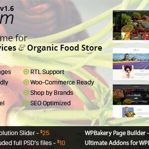 FoodFarm – WordPress Theme for Farm, Farm Services and Organic Food Store 1.8.8