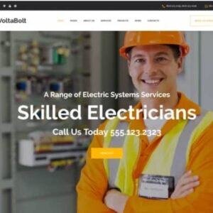 VoltaBolt – Electrician Services Responsive WordPress Theme