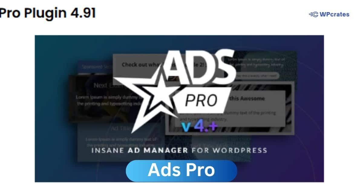 Ads Pro by Wpcrates.com