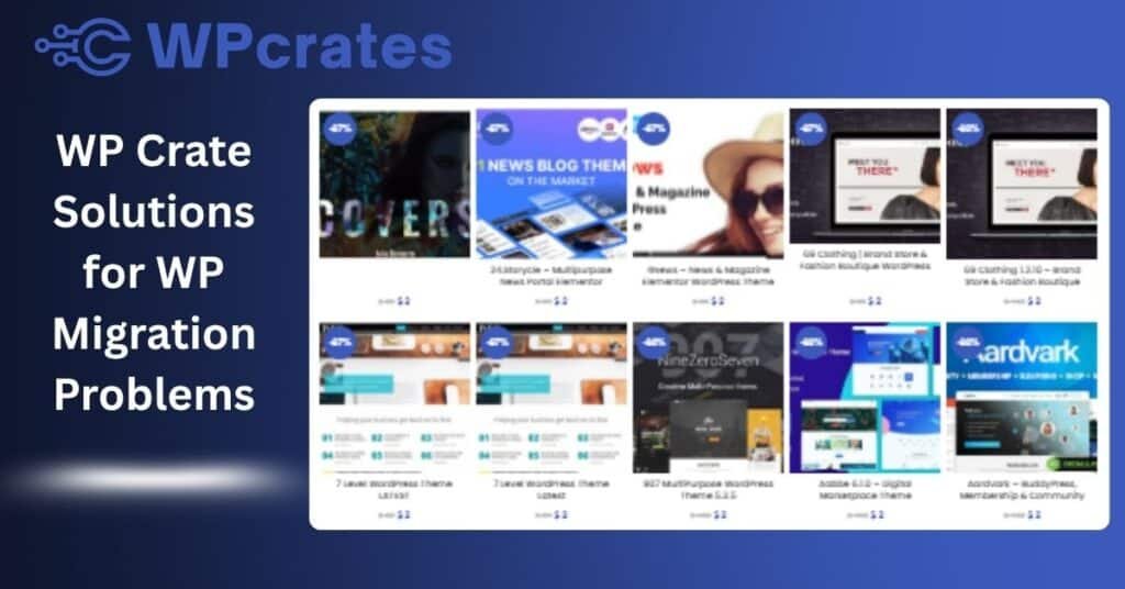 WP Crate Solutions for WP Migration Problems