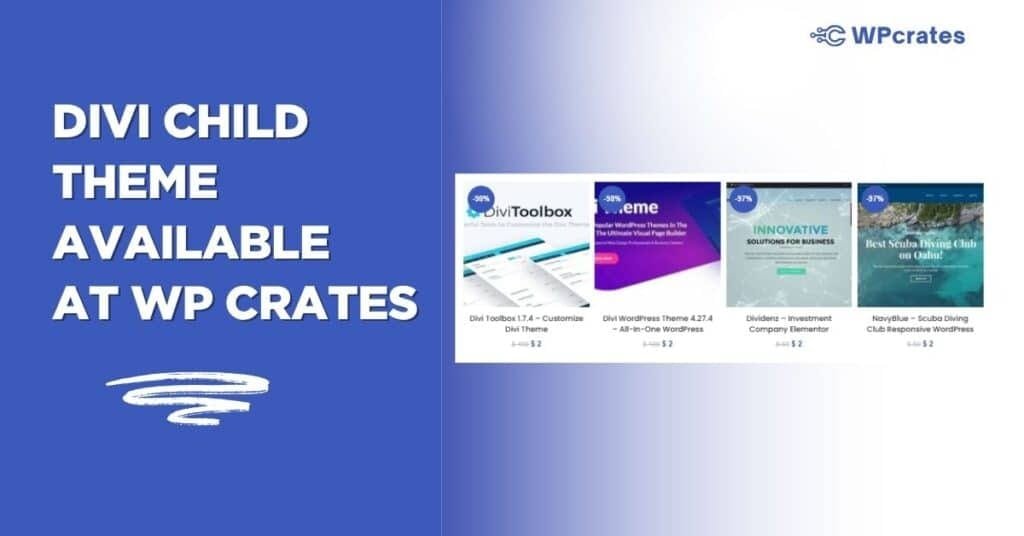 divi child theme available at wpcrates.com