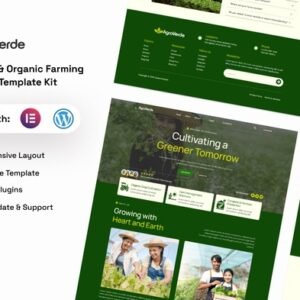 Agroverde  – Agriculture & Organic Farming Elemenntor Template Kits