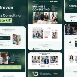 Drevon  – Business Consulting Elementor Template Kit