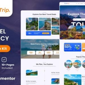 GoTrip  – Tour & Travel Agency Elementor Template Kit