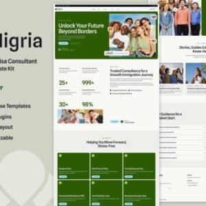 Migria  – Immigration & Visa Consultant Elementor Template Kit