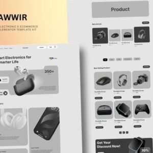 Munawwir  – E-Commerce Electronics Store Elementor Template Kit