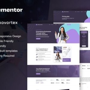 Nexovortex  – Software Company Elementor Pro Template Kits