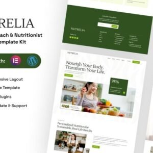 Nutrelia  – Nutrition Coach & Nutritionist Elementor Template Kit
