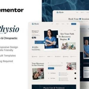 Physio  – Physiotherapy & Chiropractic Elementor Template Kit
