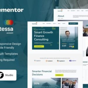 Quantessa  – Finance & Business Consulting Elementor Template Kit