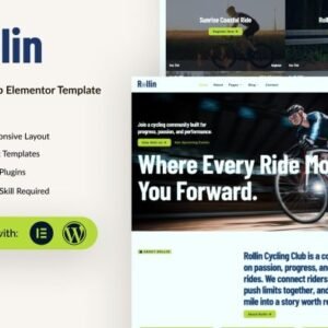 Rollin  – Cycling Club Elementor Template Kit