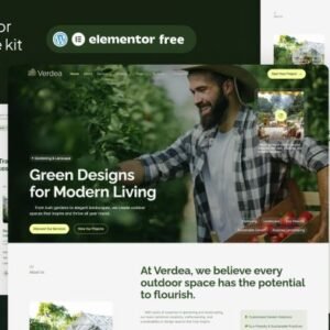 Verdea  – Landscaping & Gardening Elementor Template Kit